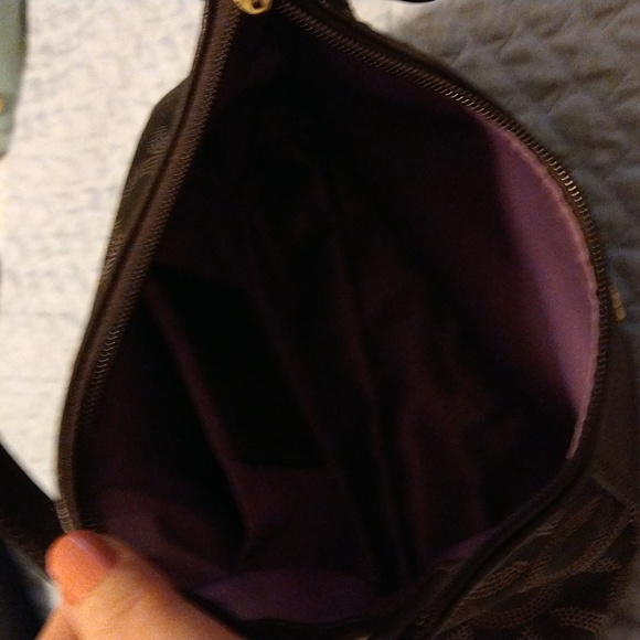 Coach Madison Dotted Pattern. Leather Trim Purse - Picture 9 of 9